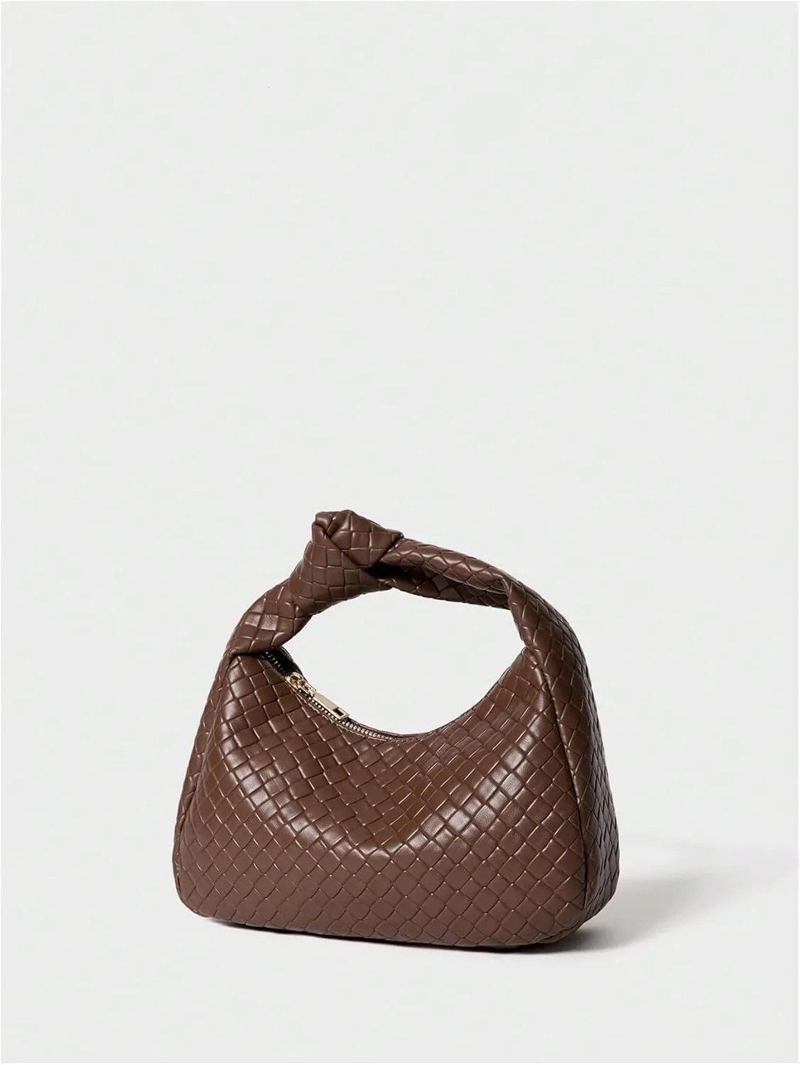 Verdusa Women's Hobo Bags Ruched PU Leather Handbag Clutch Purses Dumpling Pouch Bag