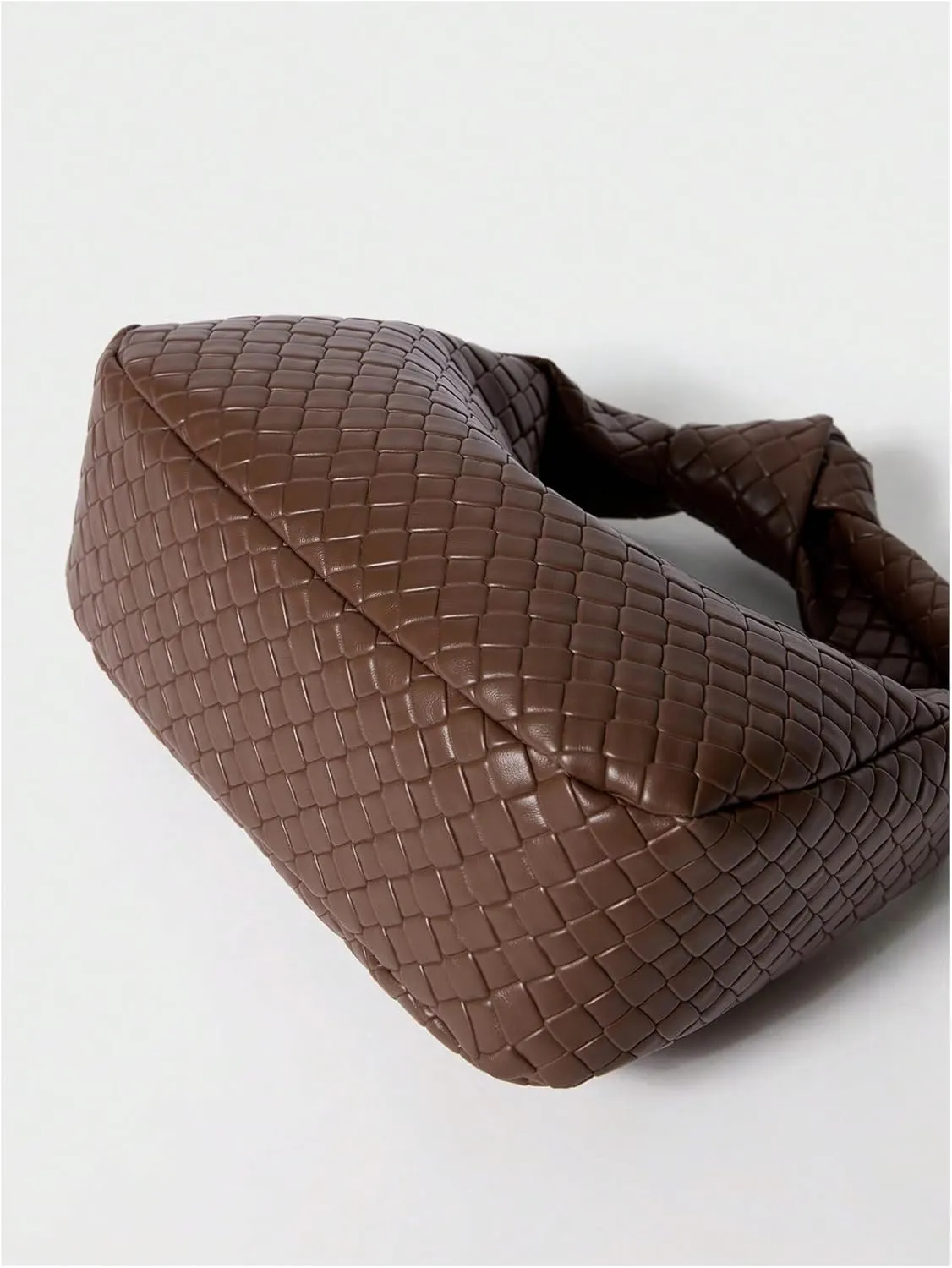 Verdusa Women's Hobo Bags Ruched PU Leather Handbag Clutch Purses Dumpling Pouch Bag