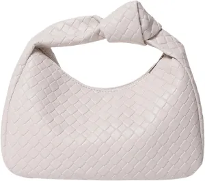 Verdusa Women's Hobo Bags Ruched PU Leather Handbag Clutch Purses Dumpling Pouch Bag