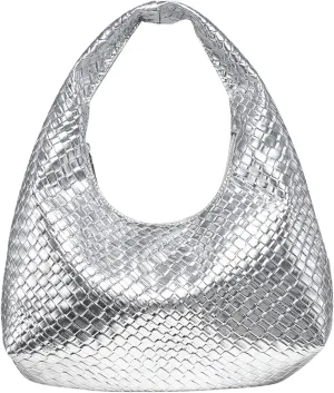 Verdusa Women's Woven Leather Hobo Shoulder Bags Top Handle Braided Underarm Purse