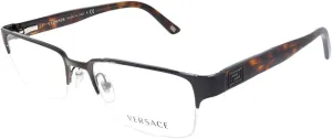 Versace VE 1184 1269 Brushed Brown Metal Rectangle Eyeglasses 53mm
