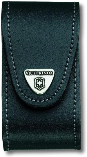 Victorinox Leather Pouch for Swiss Army Pocket Knives, 3,5cm x 10cm, Black, L