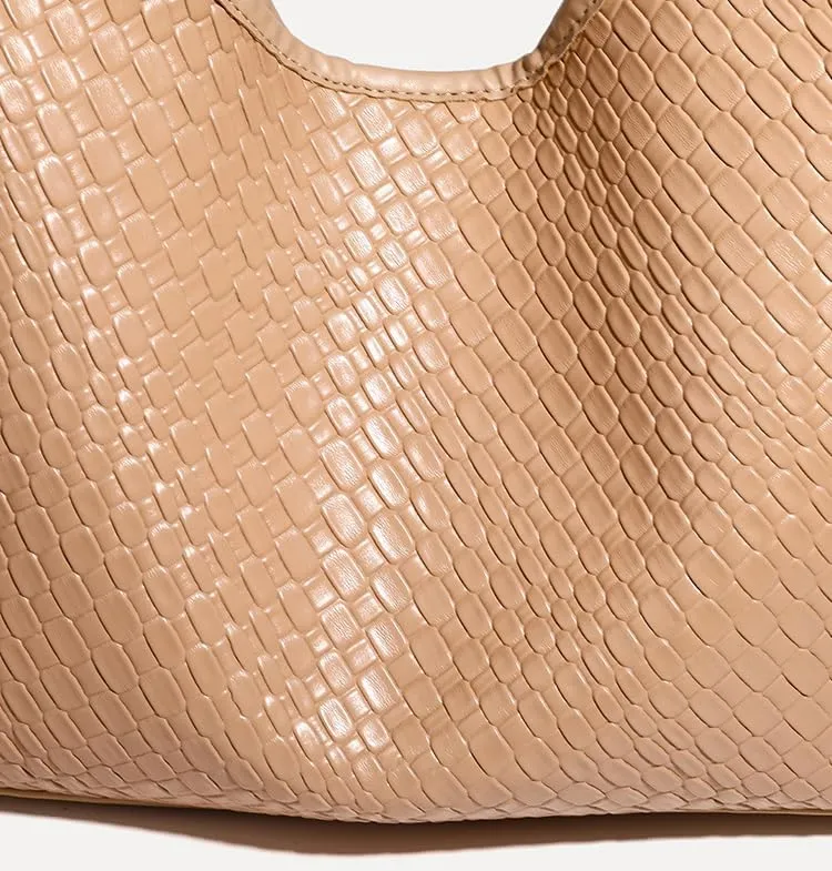 Vintage Bucket Bags for Women Slouchy Tote Bag for Women Woven Purse Pu Leather Shoulder Bag Top Handle Bag with Pocket 2025