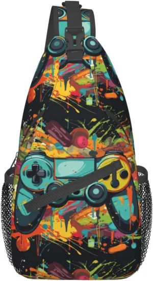 Vintage Elephant Sling Backpack Unisex Crossbody Chest Bag Shoulder Chest Bag For Women Men Hiking Travel