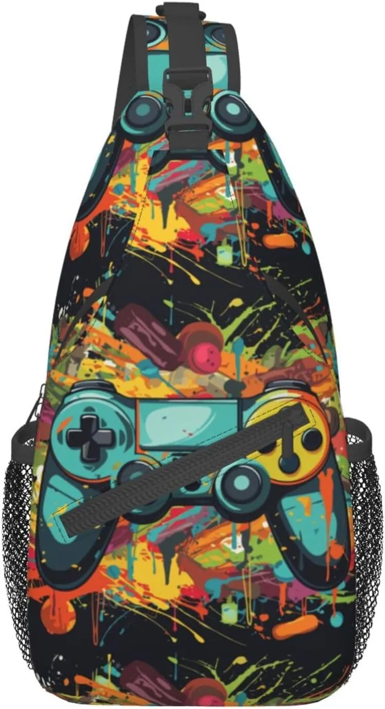 Vintage Elephant Sling Backpack Unisex Crossbody Chest Bag Shoulder Chest Bag For Women Men Hiking Travel