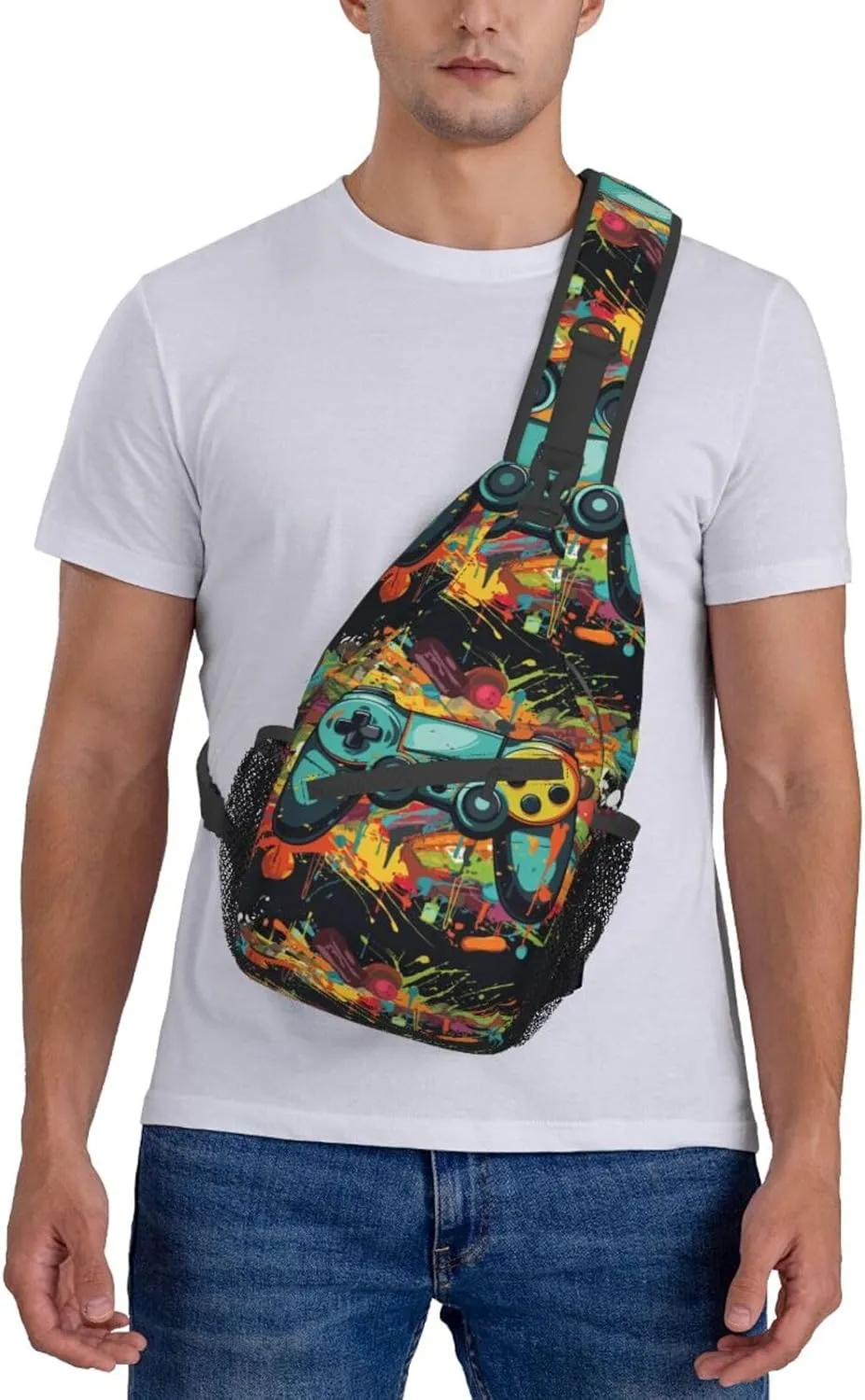 Vintage Elephant Sling Backpack Unisex Crossbody Chest Bag Shoulder Chest Bag For Women Men Hiking Travel