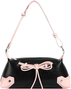 Vintage Hobo Bags for Women Bow Tie Crossbody Bags for Women Y2k Satchel Handbag Shoulder Bag Top Handle Purse Clutch