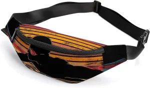 Vintage Swim Swimmer Swimming 80s Crossbody Fanny Pack Waist Packs Adjustable Shoulder Bags Sling Bag for Hiking Running Cycling