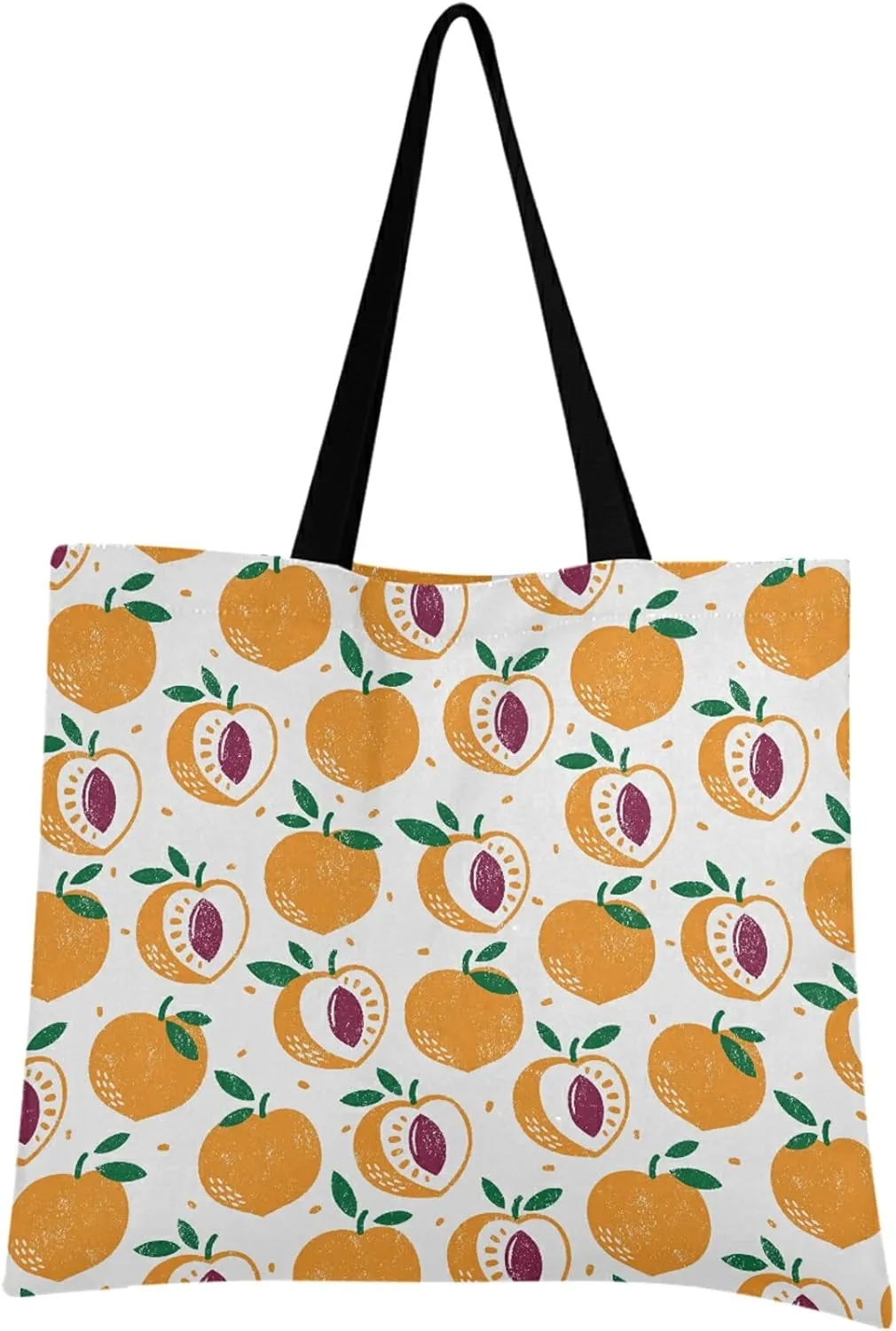 visesunny Women Extra Large Tote Bag Fruit Stamp Textured Shoulder Bags Ladies Beach Travel Reusable Grocery Shopping Portable Storage Handbag