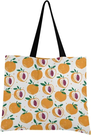 visesunny Women Extra Large Tote Bag Fruit Stamp Textured Shoulder Bags Ladies Beach Travel Reusable Grocery Shopping Portable Storage Handbag