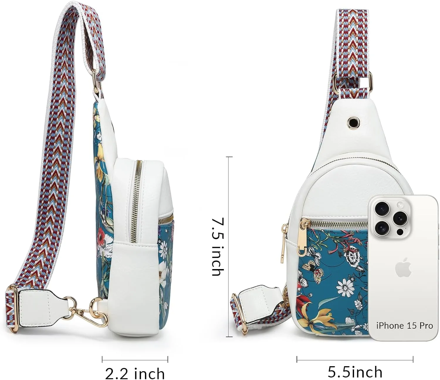 VONMAY Women Small Sling Bags Crossbody Bag Purses Lightweight Chest Bag for Hiking Cycling Work Travel