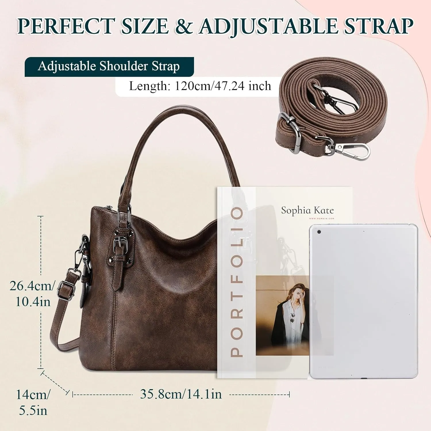 VX VONXURY Hobo Bag for Women, Tote Bag Shoulder Crossbody Bags Satchel Purses for Women