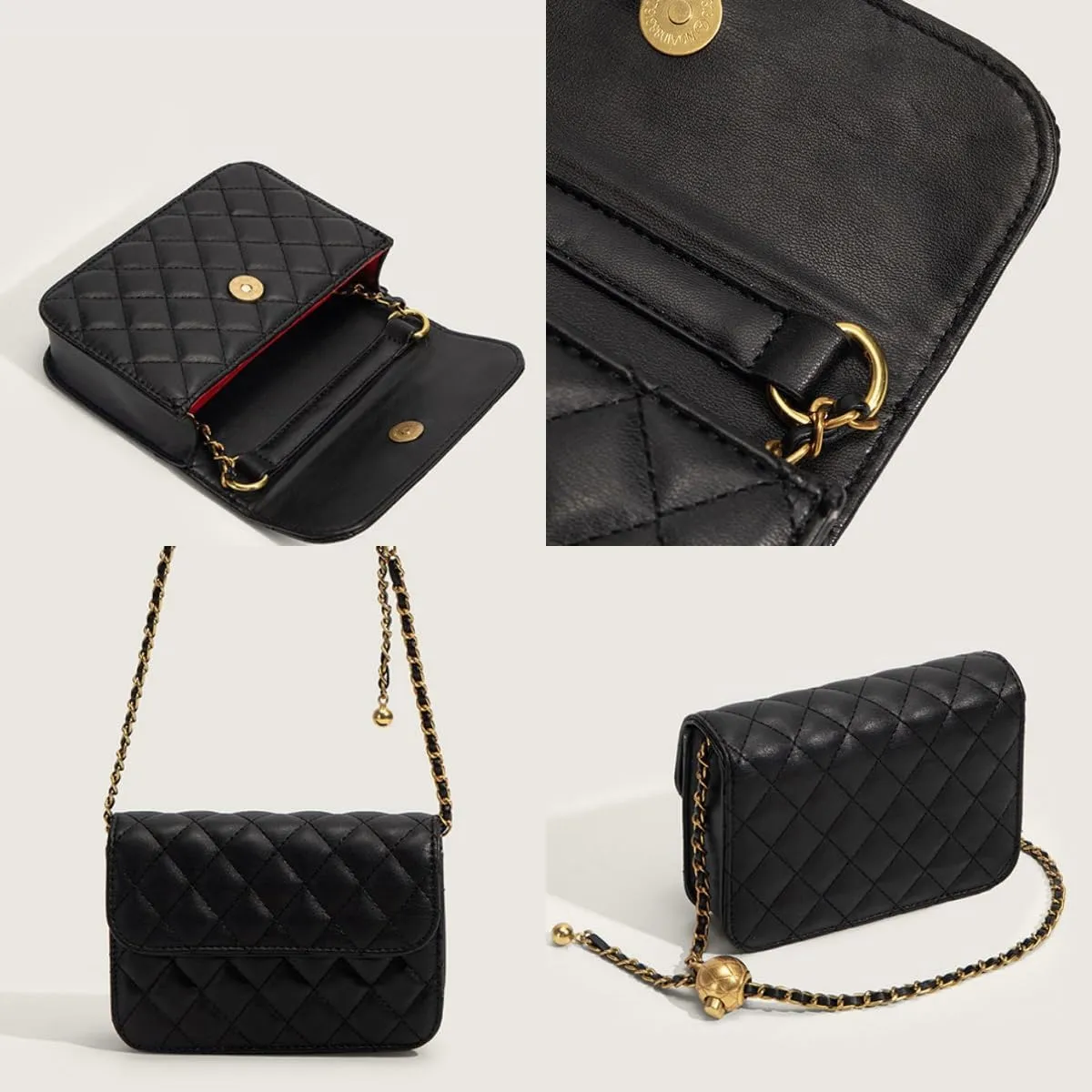 Waist Bag Mini Belt Bag for Women Mini Crossbody Bag Y2k Accessories Belt Purse for Women Fashionable (Black,Small)