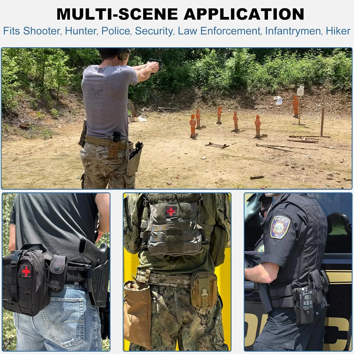 WarBull Tactical Battle Molle Belt, 2'' Quick Release Gun Belt w/Secure Locking, 1.57'' EDC Inner Belt, Duty Combat Belt