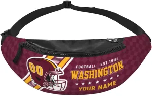 Washington Waist Bag Adjustable Football Belt Bag Personalized Custom Fanny Pack Sports Hiking Running Belt Waist Pack for Women Men Fans Gifts