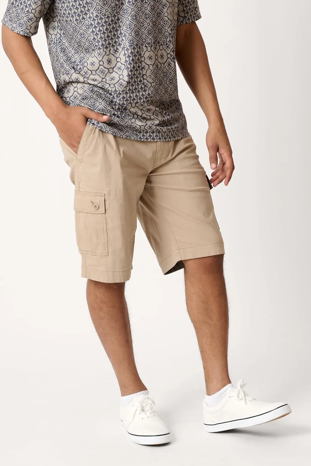 Wearfirst Men's Cargo Shorts Freeband Elastic Waist Rambler Day Hiker