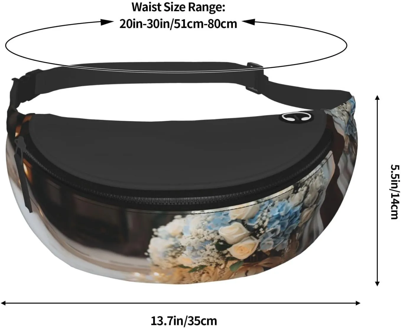 Wedding ceremony supply Fanny Pack for Man Women Waist Bag Adjustable Belt Casual Chest Bag Bum Bags for Travel Sports Running Hiking Waist Packs
