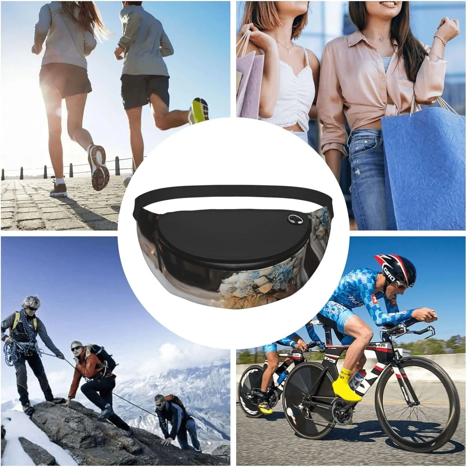 Wedding ceremony supply Fanny Pack for Man Women Waist Bag Adjustable Belt Casual Chest Bag Bum Bags for Travel Sports Running Hiking Waist Packs