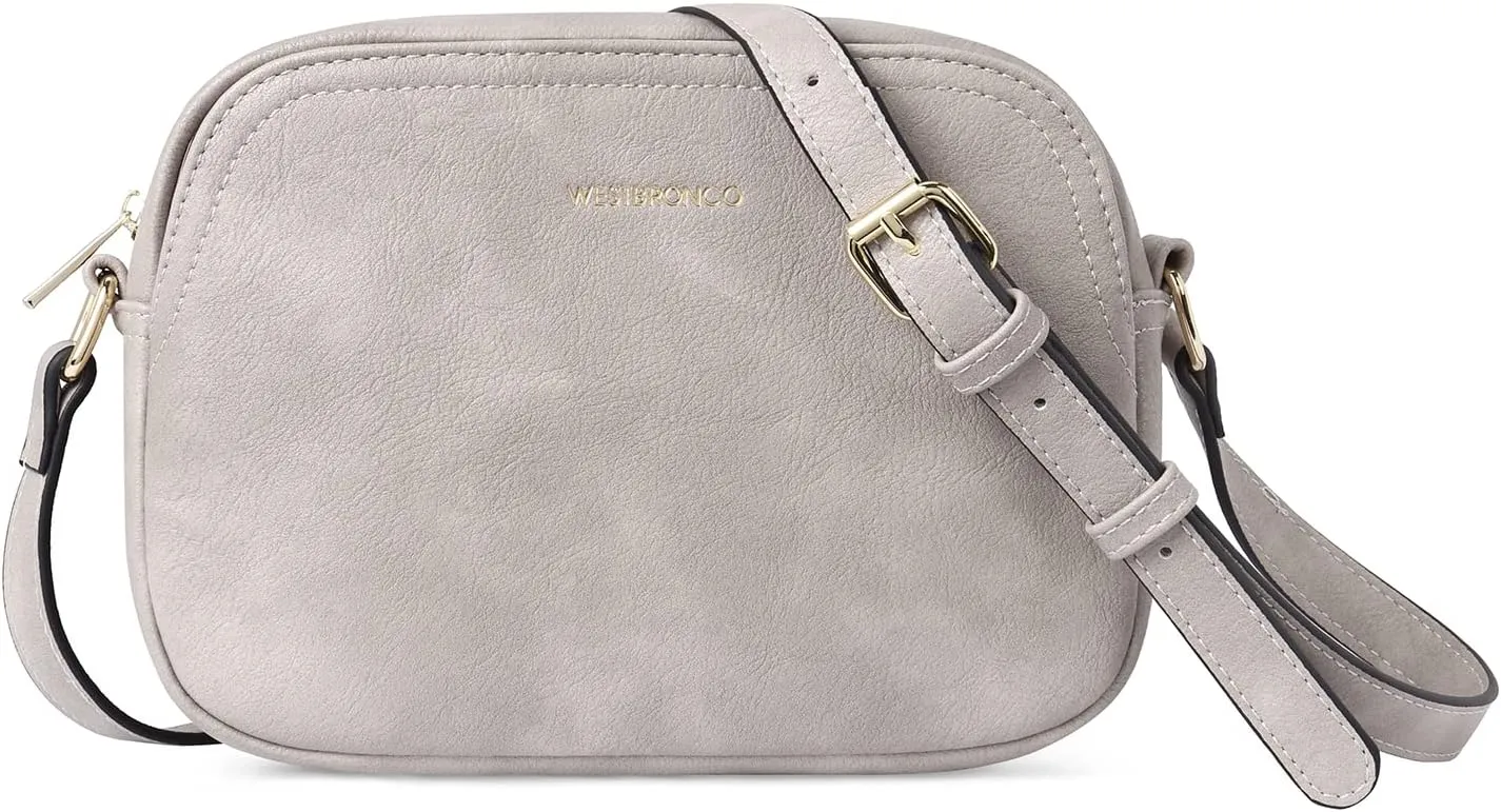WESTBRONCO Crossbody Bag for Women Vegan Leather Wallet Purses Satchel Shoulder Bags Small Size