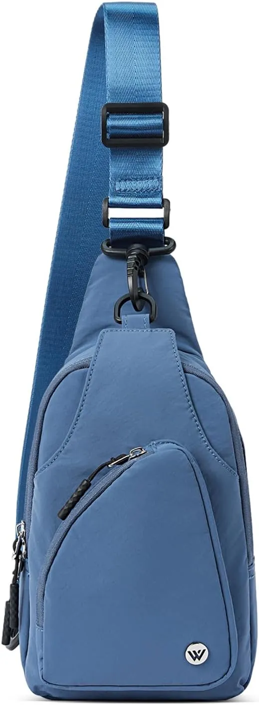 WESTBRONCO Small Sling Bag for Women Nylon Crossbody Sling Backpck Lightweight for Travel Casual Daily