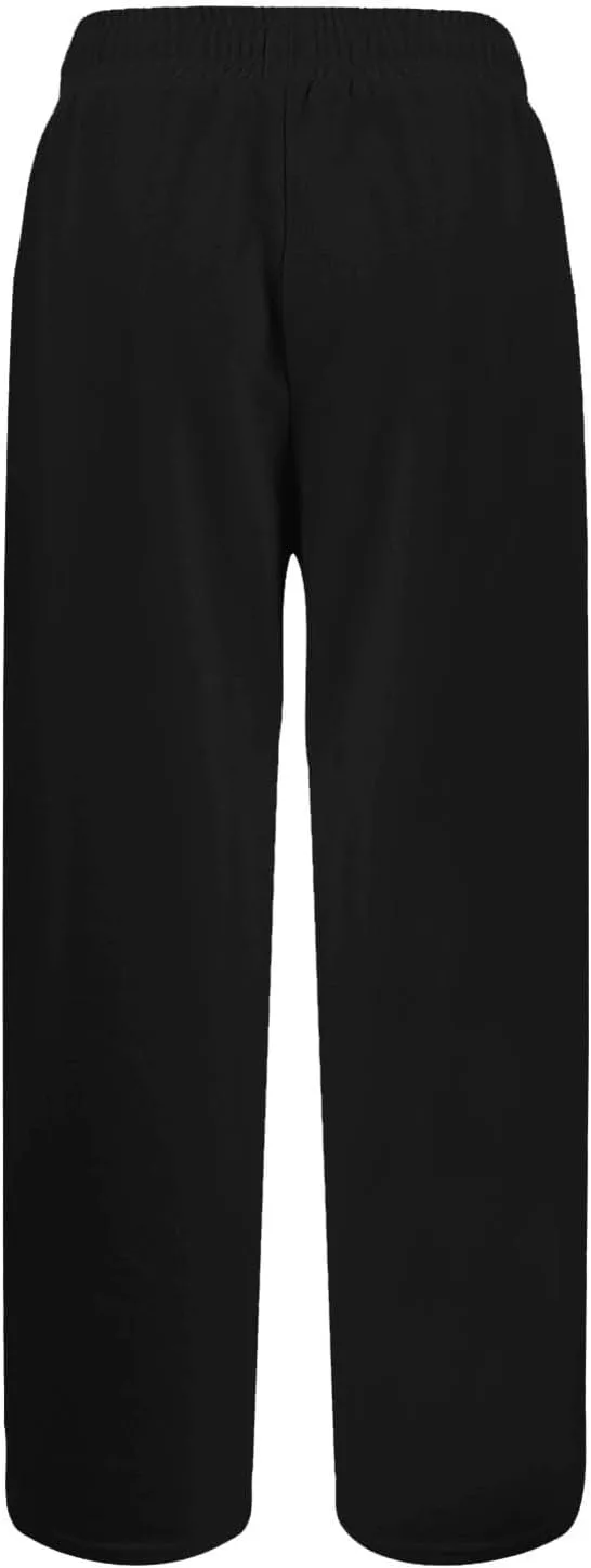Wide Leg Sweatpants for Women Baggy Comfy Athletic Pants Casual Drawstring High Waisted Track Pants with Pockets