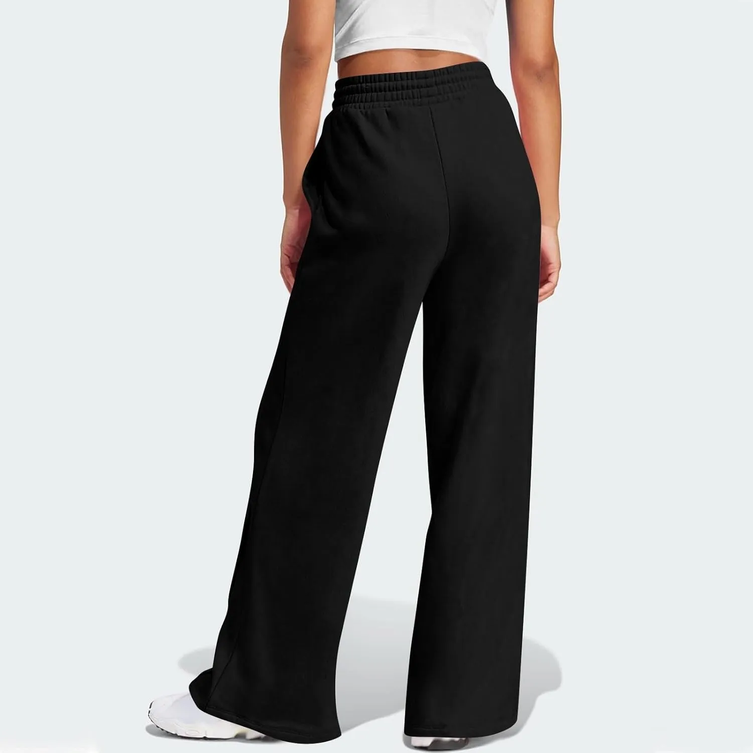 Wide Leg Sweatpants for Women Baggy Comfy Athletic Pants Casual Drawstring High Waisted Track Pants with Pockets