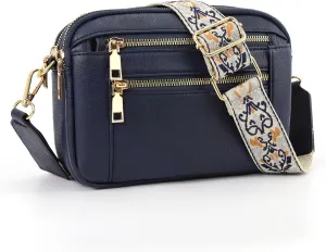 WJCD Women's Crossbody Purse - Vegan Leather Lightweight Shoulder Bag with Adjustable Strap, Stylish Small Handbags
