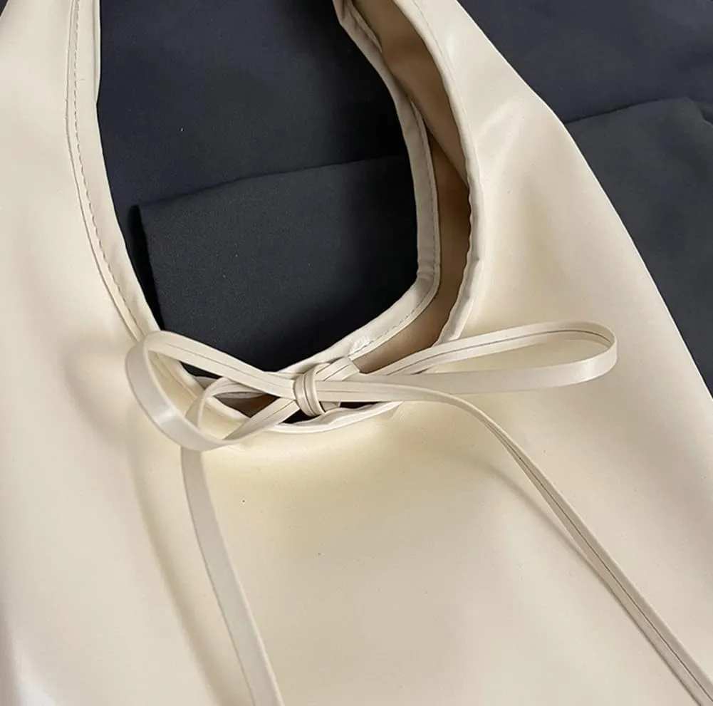 Women Bow-Tie Purse Underarm Hobo Bags for Women Slouchy Tote Bag Trending Overnight Tote Handbags Shoulder Bag 2025 Casual