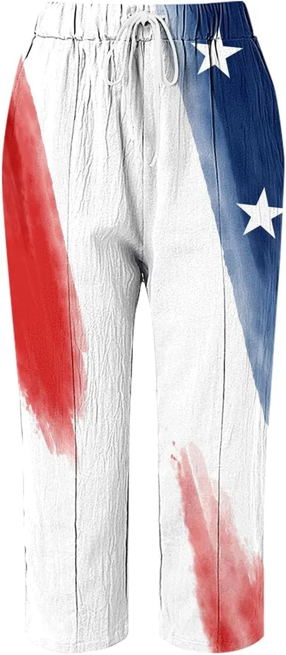 Women Elastic Waisted Drawstring Pants Pants Elastic Waist Pants Gauze Pants Women Womens Pants Lightweight White