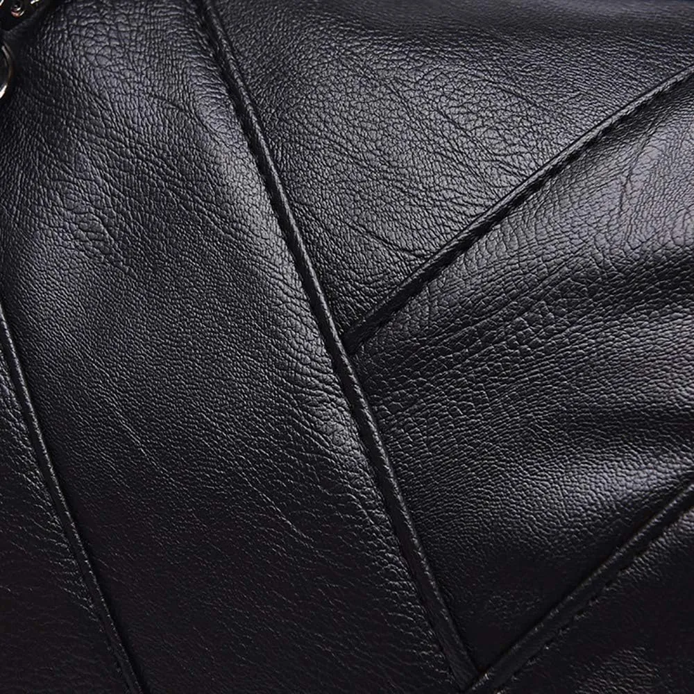 Women Handbag Hobo Shoulder Crossbody Bag,Stitching PU Top Handle Bags Totes Satchel Purse