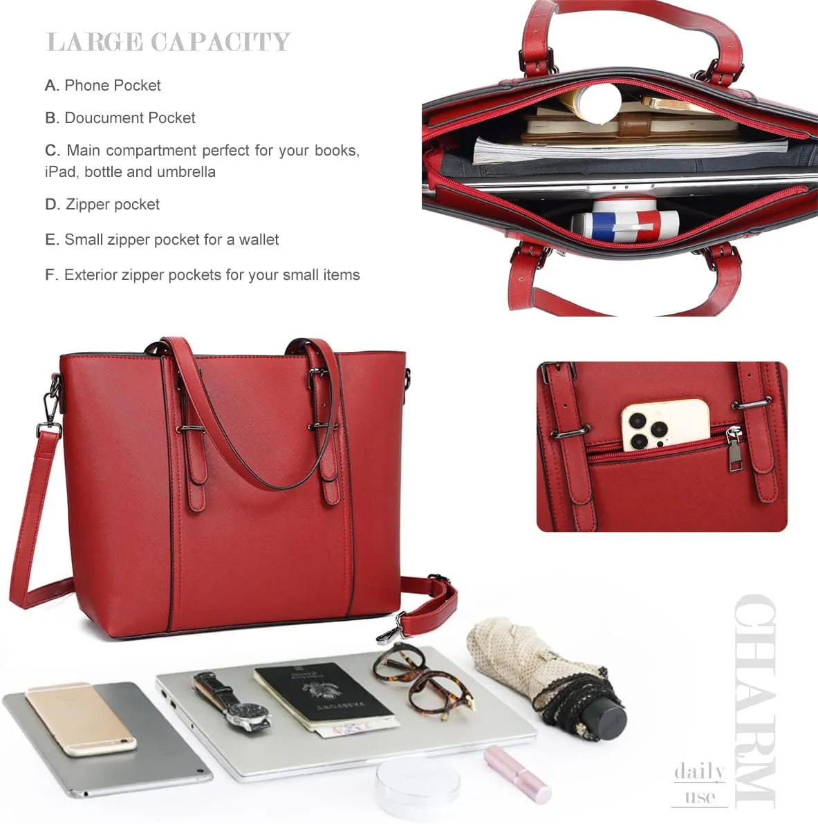Women Purses and Handbags Tote Shoulder Bag Top Handle Satchel Bags for Ladies