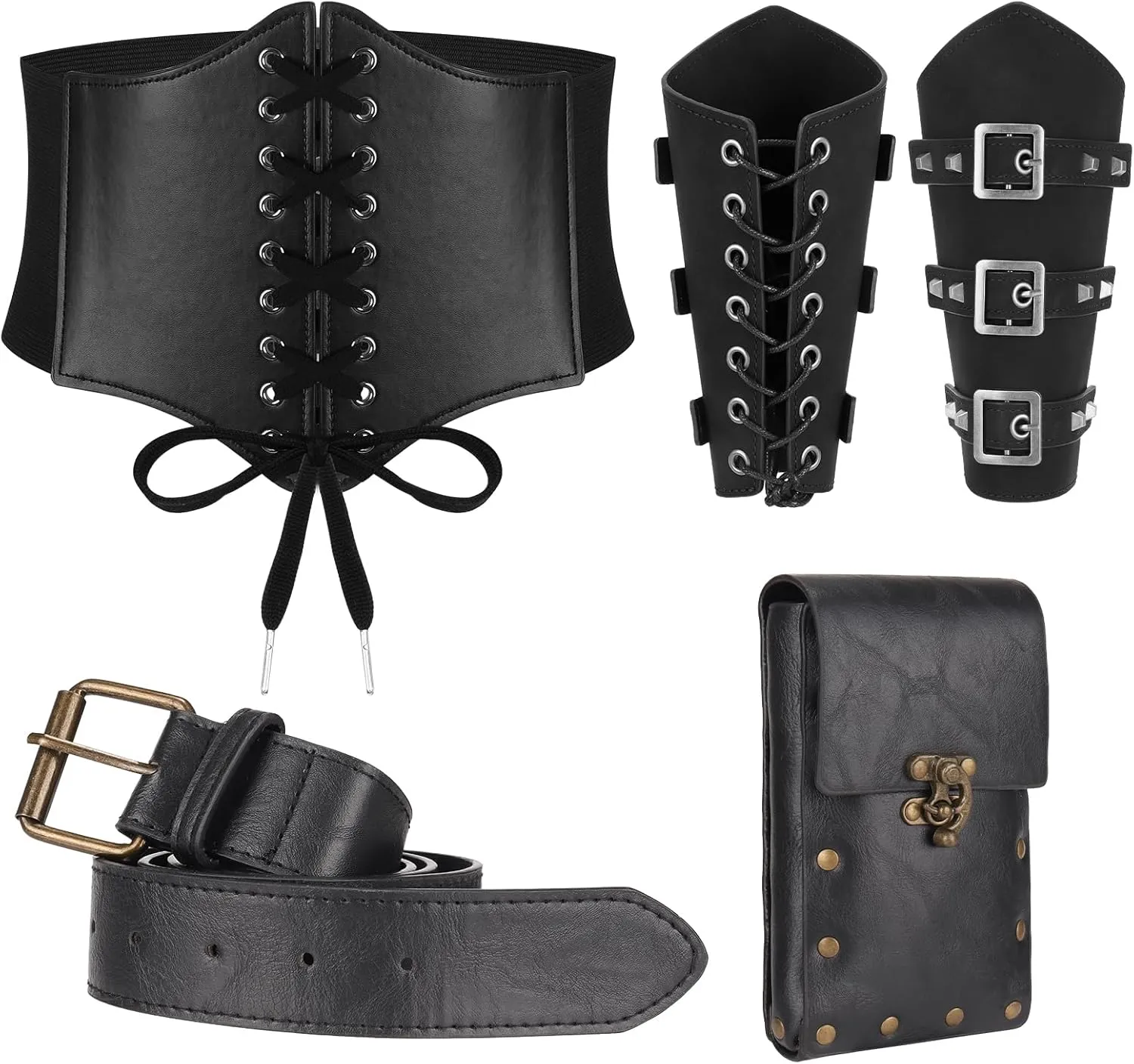 Women Renaissance Corset Belt Pouch Halloween Medieval Renaissance Costume Accessories