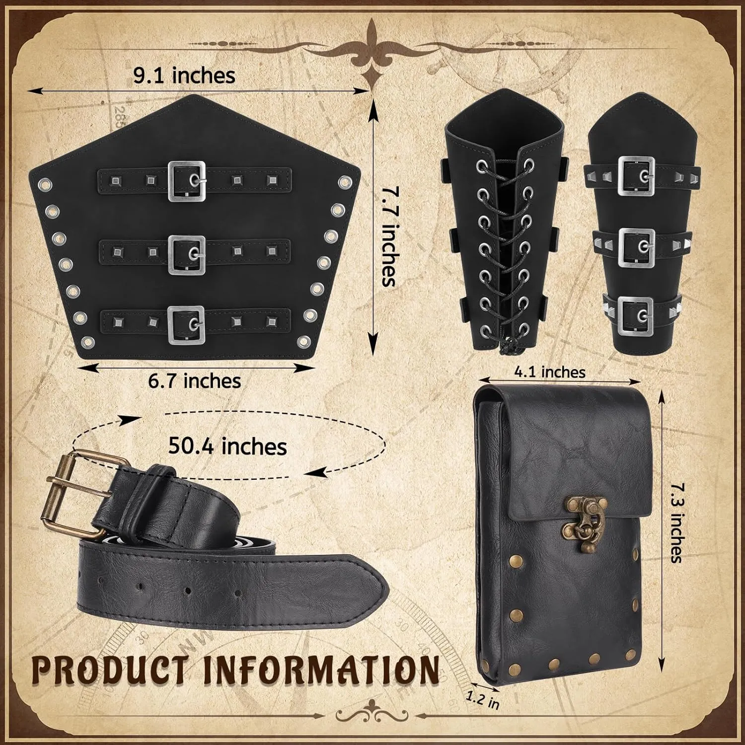 Women Renaissance Corset Belt Pouch Halloween Medieval Renaissance Costume Accessories