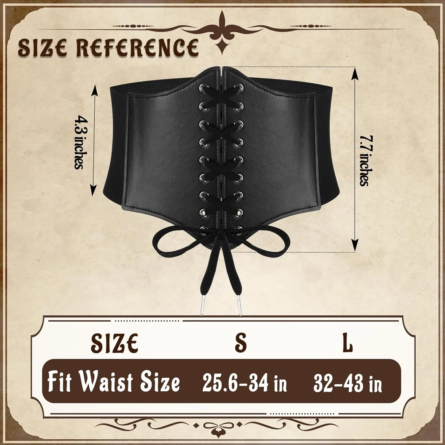 Women Renaissance Corset Belt Pouch Halloween Medieval Renaissance Costume Accessories
