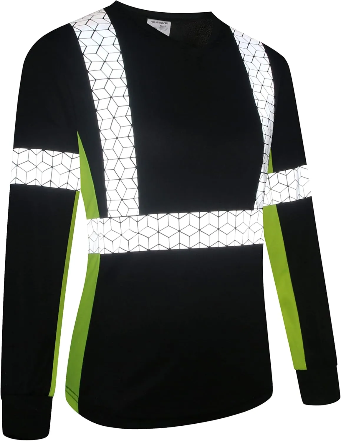 Women Safety Shirt,High Reflective T Shirt for Woman with Unusual Reflective Pattern,Short Sleeve Breathable