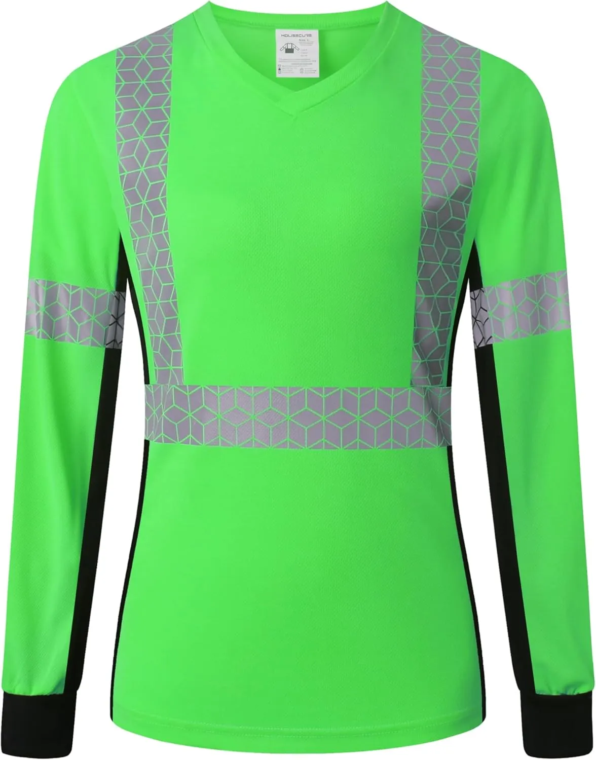 Women Safety Shirt,High Reflective T Shirt for Woman with Unusual Reflective Pattern,Short Sleeve Breathable