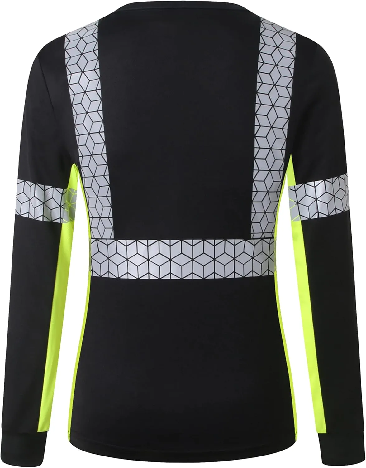 Women Safety Shirt,High Reflective T Shirt for Woman with Unusual Reflective Pattern,Short Sleeve Breathable