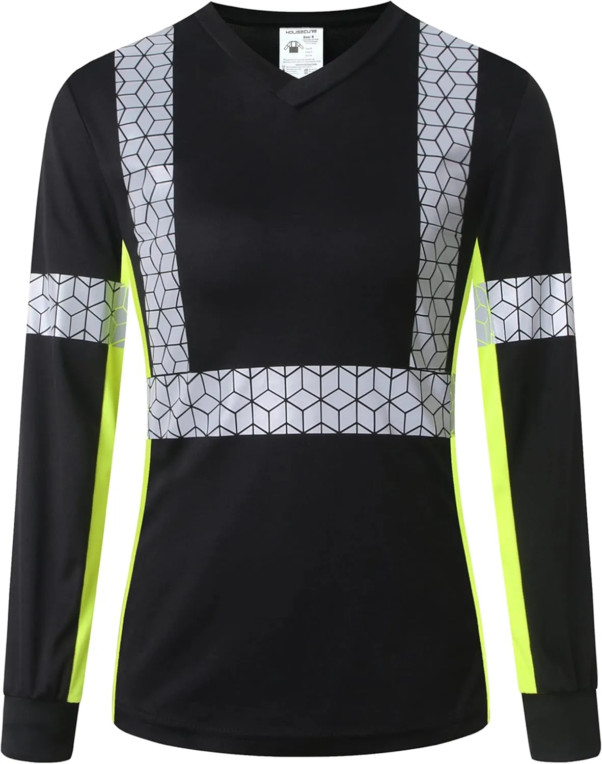 Women Safety Shirt,High Reflective T Shirt for Woman with Unusual Reflective Pattern,Short Sleeve Breathable