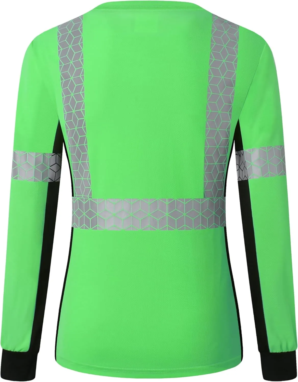 Women Safety Shirt,High Reflective T Shirt for Woman with Unusual Reflective Pattern,Short Sleeve Breathable