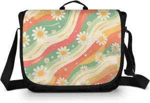 Women Vintage Flap Crossbody Bag Classic Large Messenger Bag Travel Shoulder Handbag Men Portable Laptop Satchel