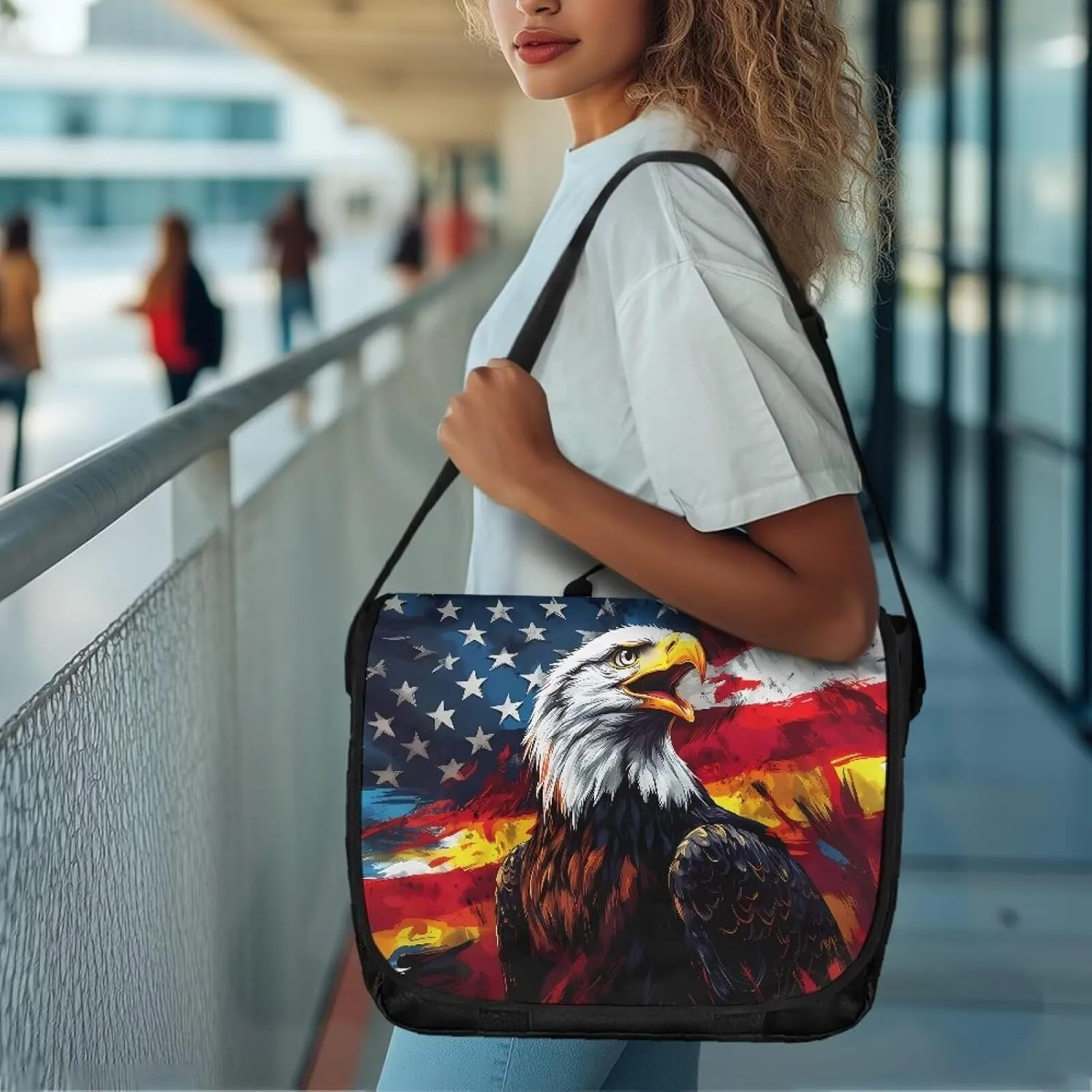 Women Vintage Flap Crossbody Bag Classic Large Messenger Bag Travel Shoulder Handbag Men Portable Laptop Satchel