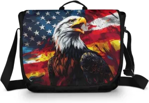 Women Vintage Flap Crossbody Bag Classic Large Messenger Bag Travel Shoulder Handbag Men Portable Laptop Satchel