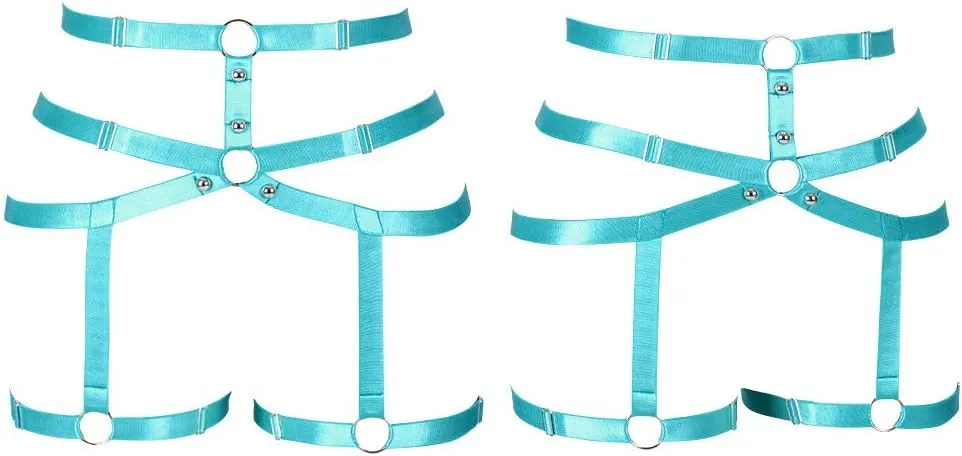 Women's Body Harness Punk Garter Leg Waist Dance Elastic Gothic Carnival Accessories