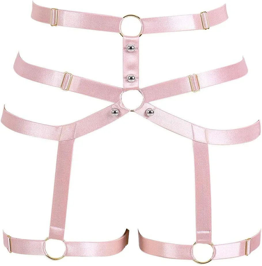Women's Body Harness Punk Garter Leg Waist Dance Elastic Gothic Carnival Accessories