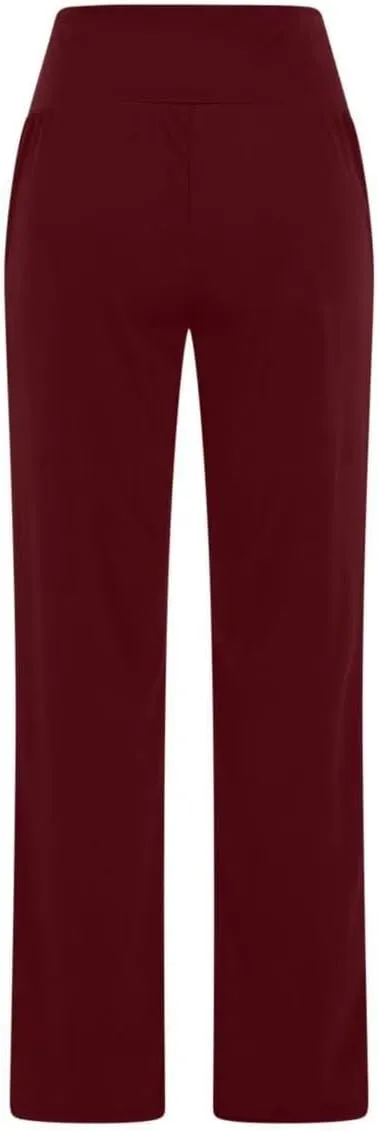 Womens Bootcut Dressy Pants Business Casual Work Pants with Pockets High Waist Stretchy Trousers Pull On Office