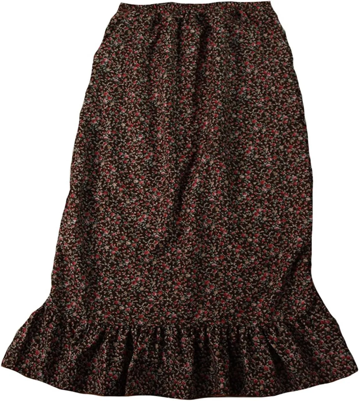 Women's Calico Pioneer Peasant Costume Skirt (Choose Color and Size)