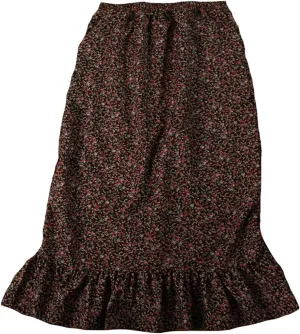 Women's Calico Pioneer Peasant Costume Skirt (Choose Color and Size)