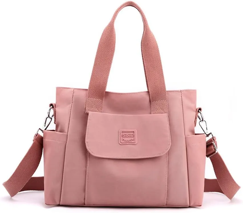 Women's Canvas Tote Bag Crossbody Satchel Bag Nylon Purse Shoulder Bag Hobo Bag Cute Large Size Casual Clutch