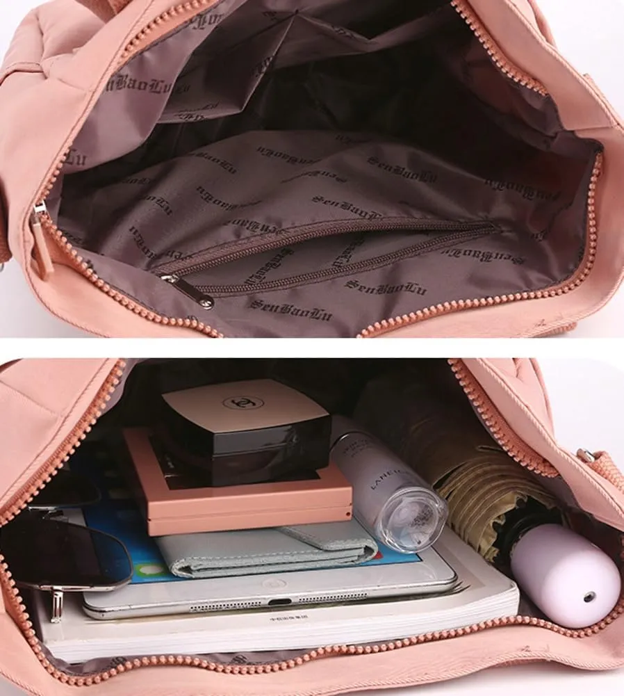 Women's Canvas Tote Bag Crossbody Satchel Bag Nylon Purse Shoulder Bag Hobo Bag Cute Large Size Casual Clutch
