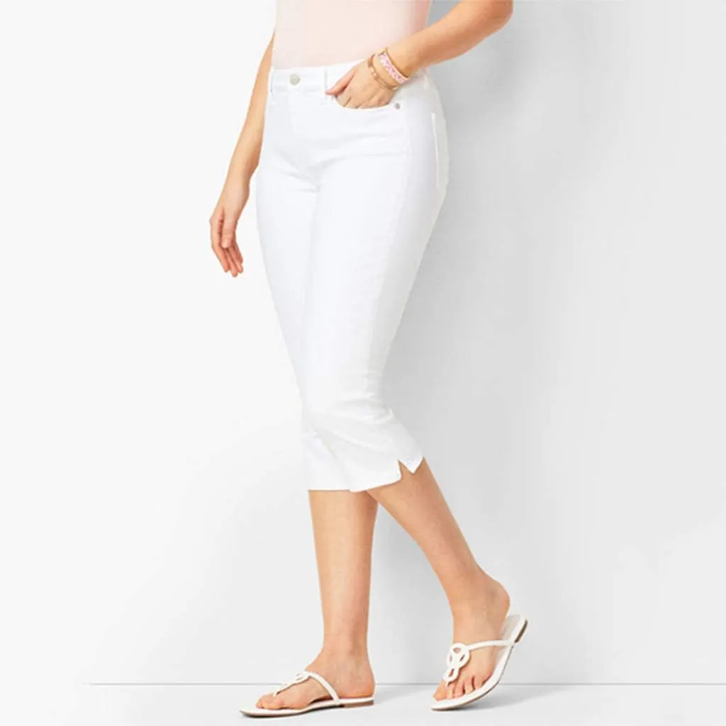 Women's Capri Pants Leg Pants Drawstring Elastic Trousers Comfy Straight Leg Long Drawstring Elastic Waist Lounge